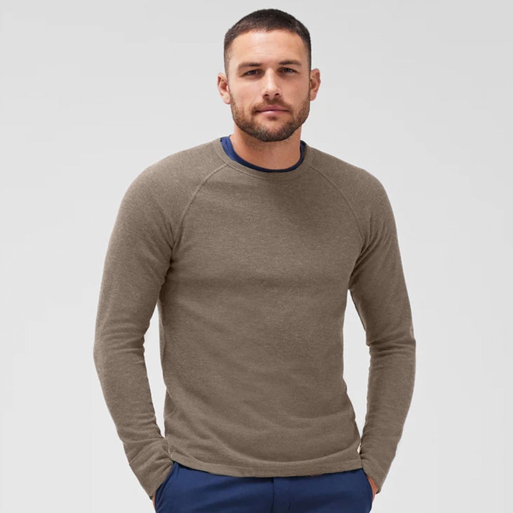 MACK WELDON‎ WARMKNIT Waffle Long Sleeve Crew Medium